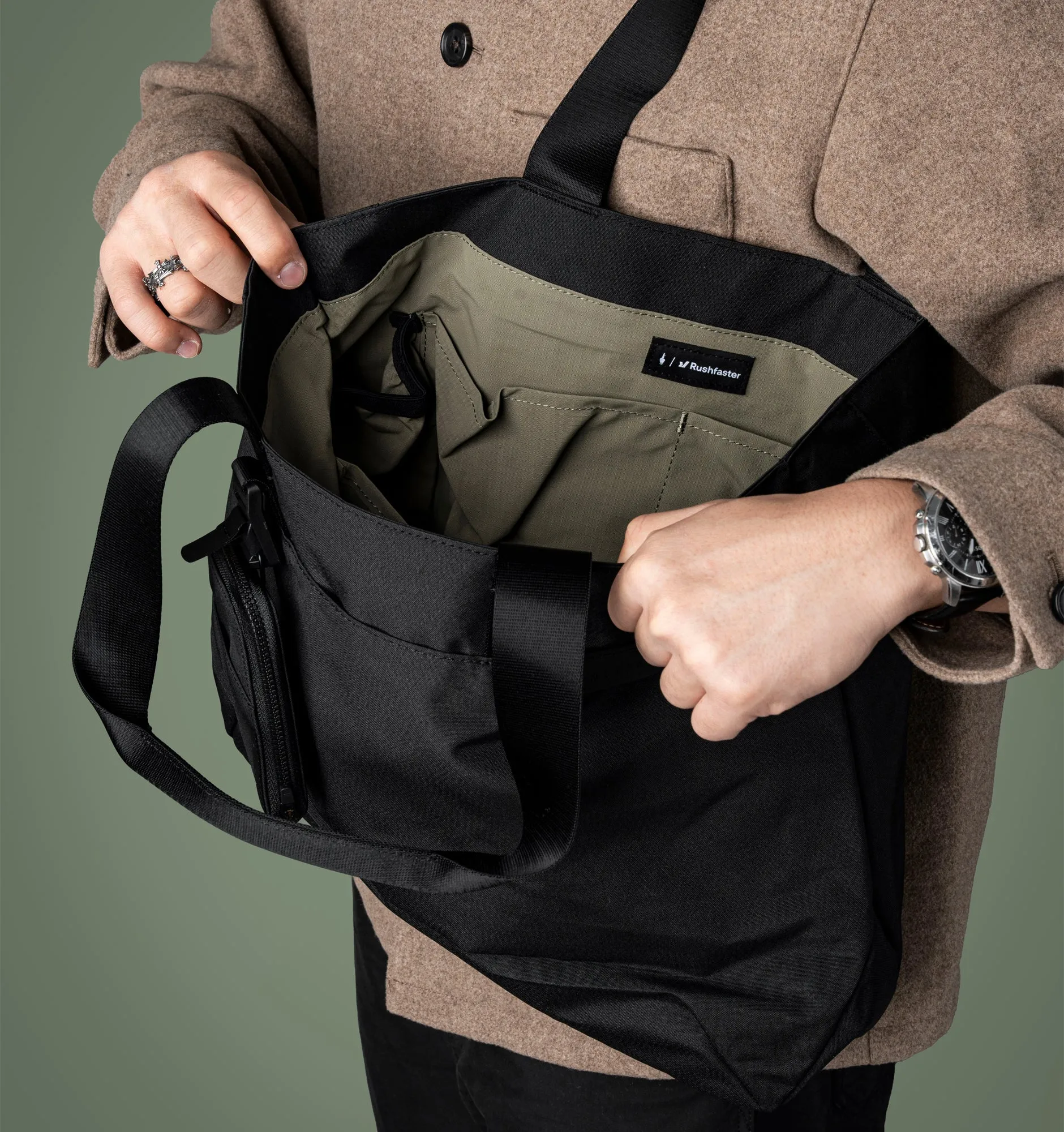 Alpaka x Rushfaster Elements Tote   Zip Card Pouch