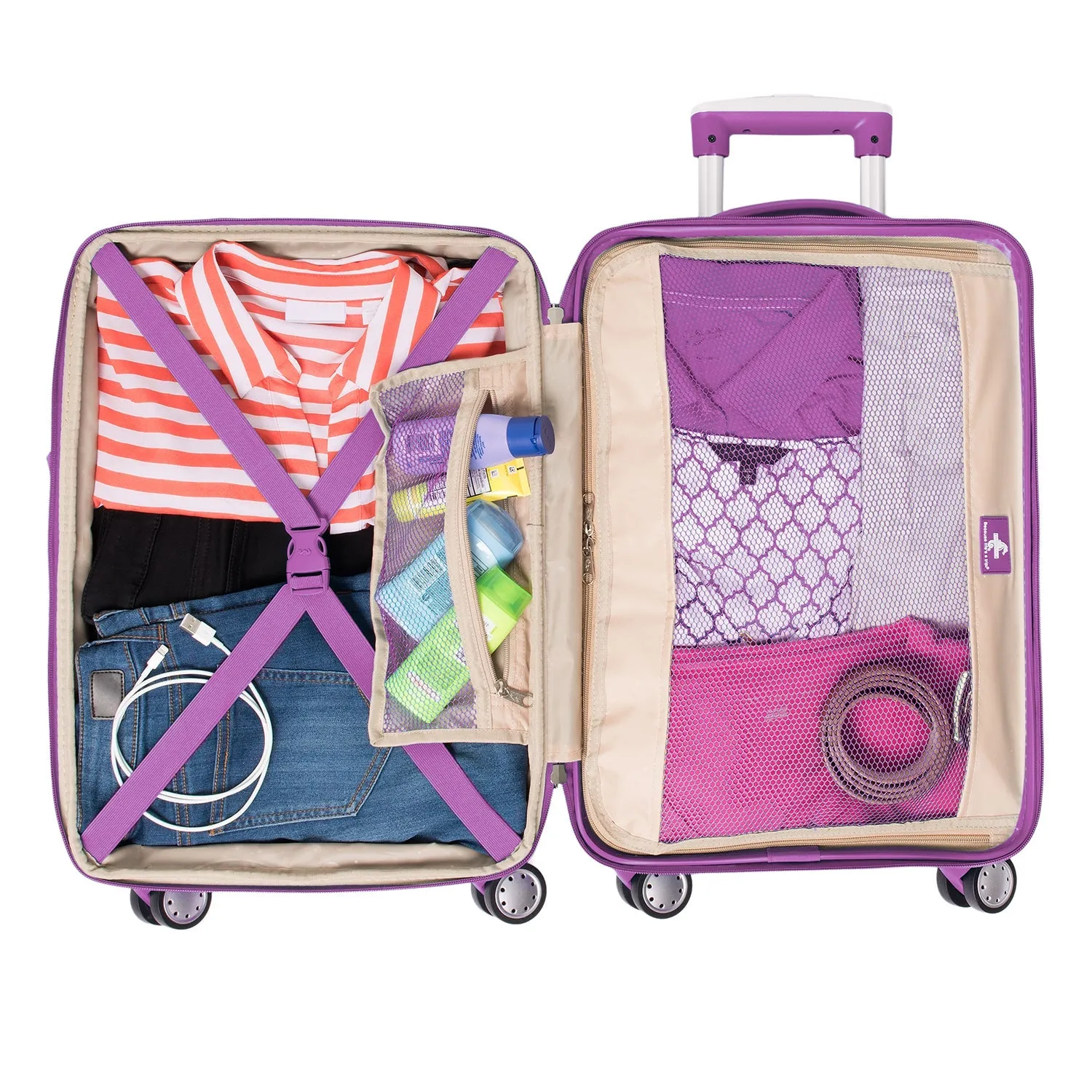 Atlantic® Ultra® Lite 4 | 20" Carry-On Hardside Spinner - Violet