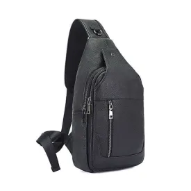 Black Leather Crossbody Sling Bag NZ | Stylish & Functional