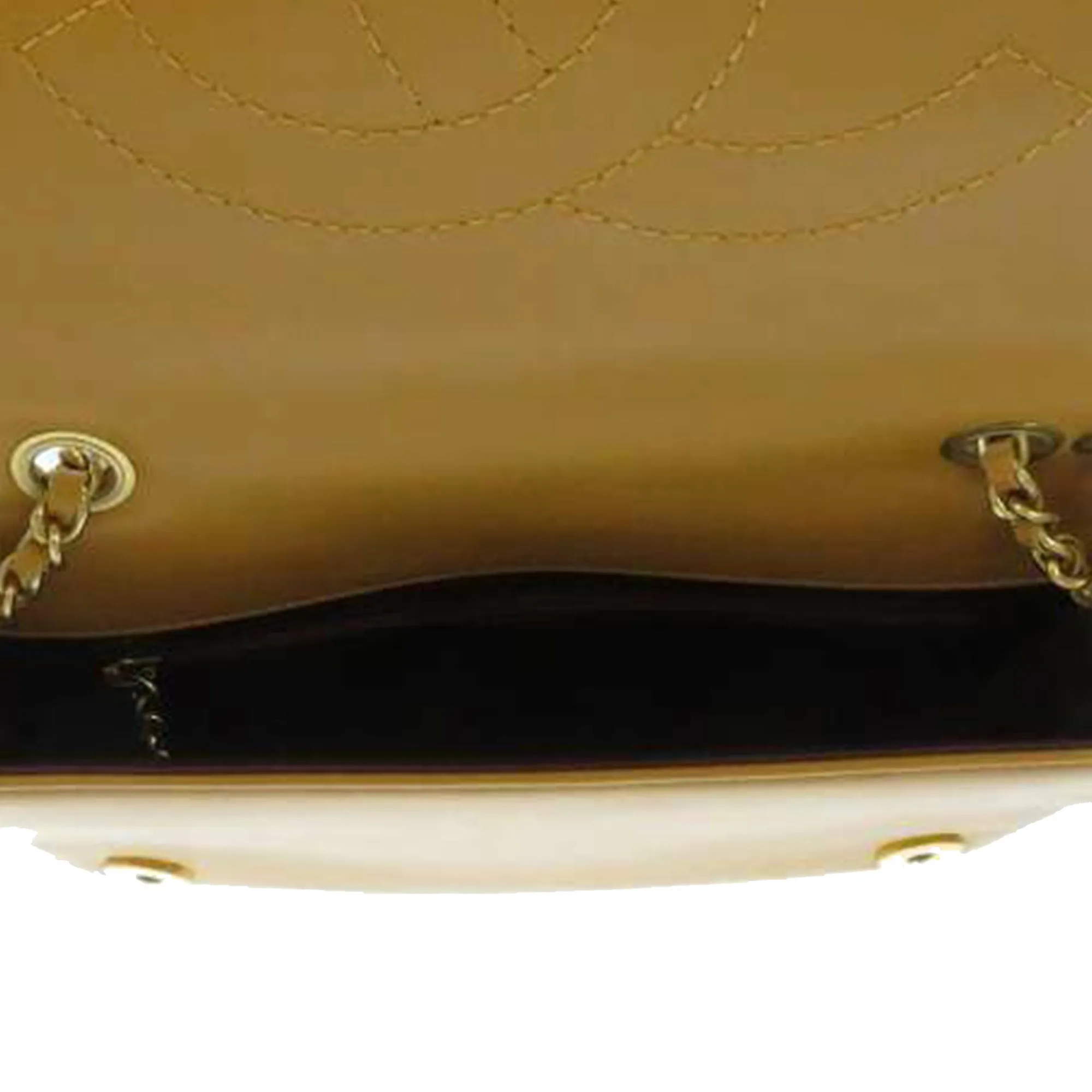 CC Timeless Lambskin Flap Bag Brown