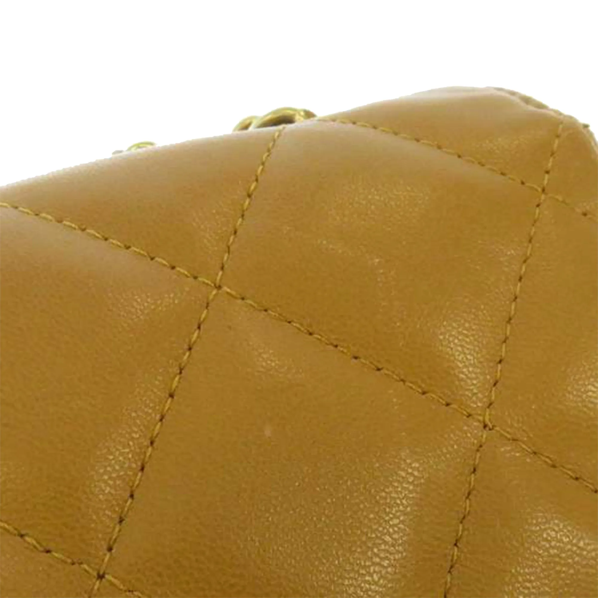 CC Timeless Lambskin Flap Bag Brown