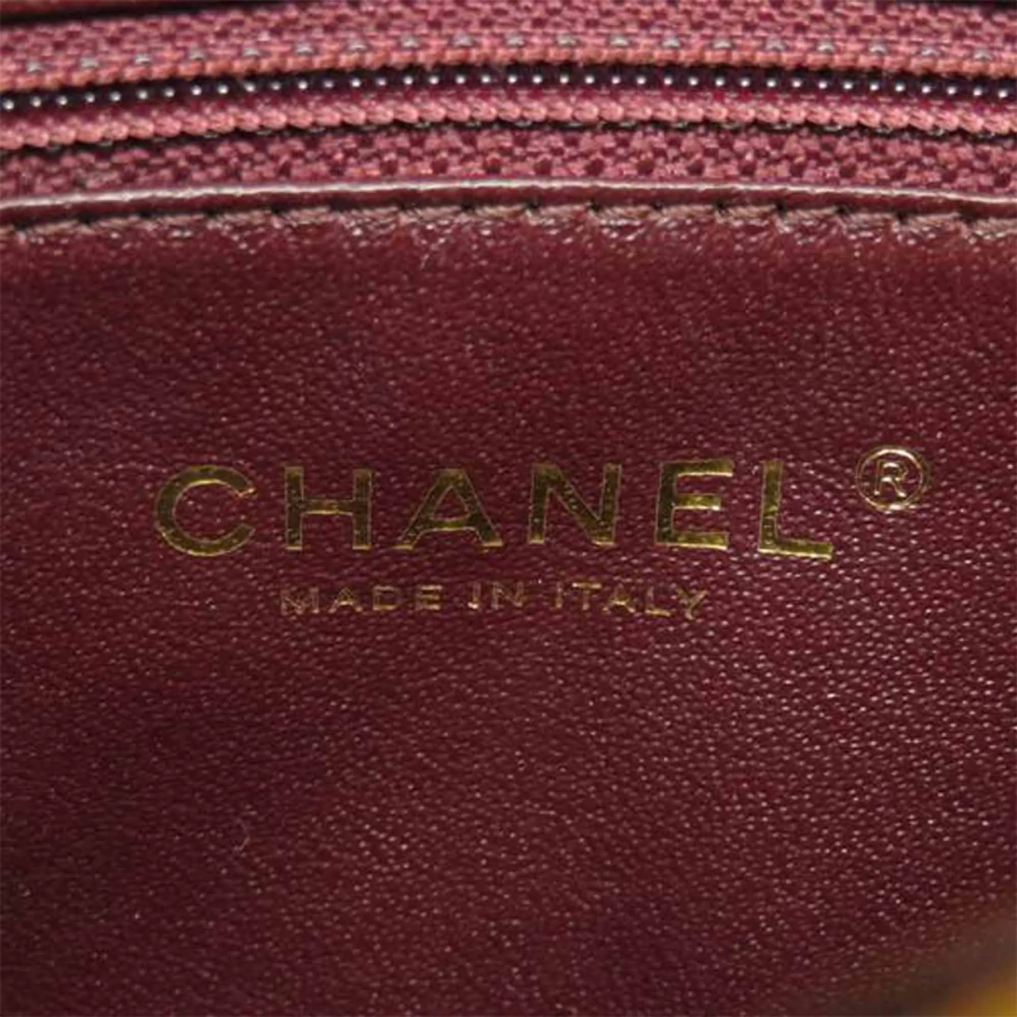 CC Timeless Lambskin Flap Bag Brown