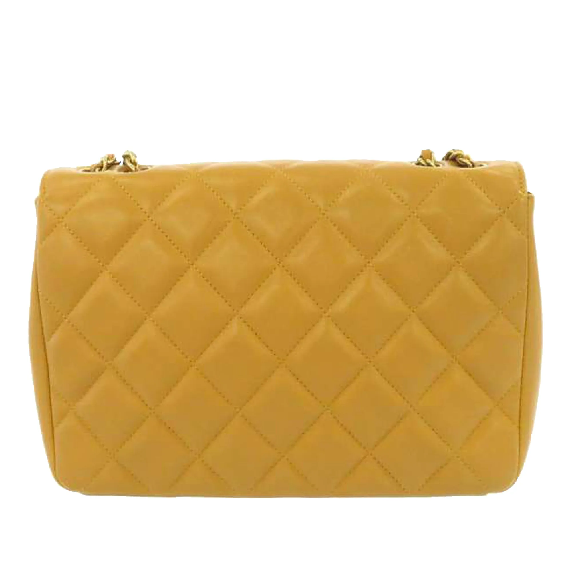 CC Timeless Lambskin Flap Bag Brown