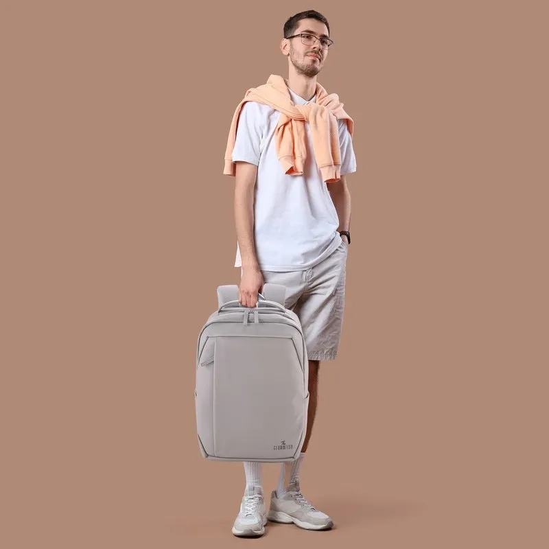 Clownfish Laptop Bag - Stylish, Water-Resistant Backpack with USB Port | 17inch | Grey