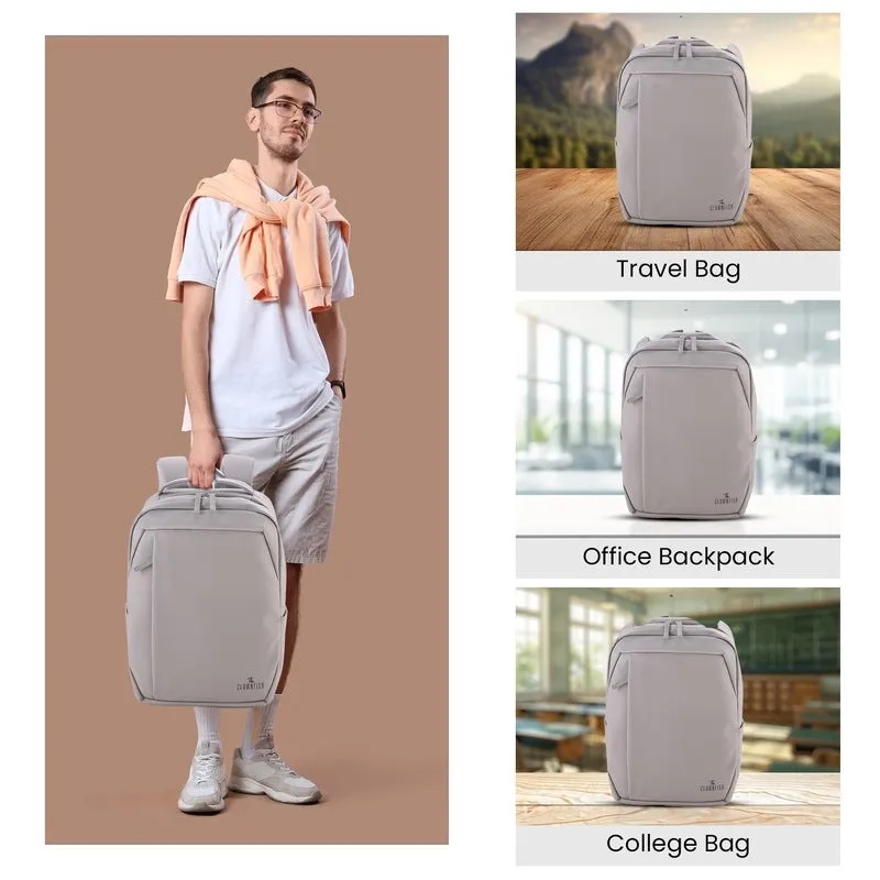 Clownfish Laptop Bag - Stylish, Water-Resistant Backpack with USB Port | 17inch | Grey