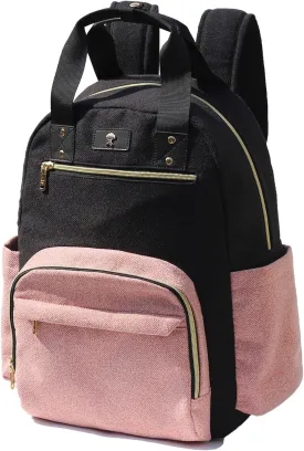 ESVAN Diaper Bag Backpack, Large Capacity Multifunction Baby Essentials Fashion Travel Pack Linen Canvas office Laptop Bag