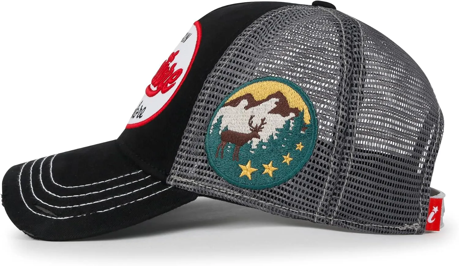 ililily Premium Road Trip Vintage Distressed Snapback Trucker Hat Baseball Cap