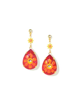 KALEIDOSCOPE DREAM EARRINGS (LIGHT SIAM/FLOWER)
