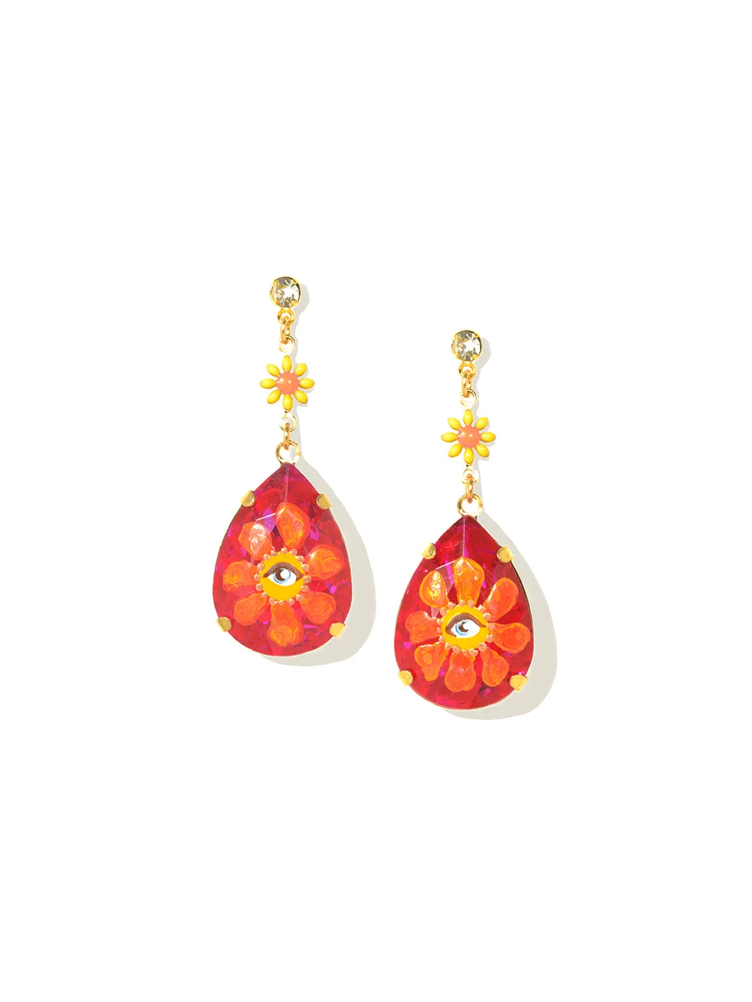 KALEIDOSCOPE DREAM EARRINGS (LIGHT SIAM/FLOWER)