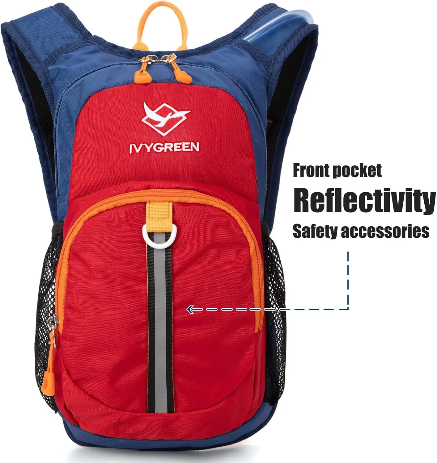 Kids Hydration Backpack, Hiking Backpack for Boys or Girls with 1.5L Water Bladder