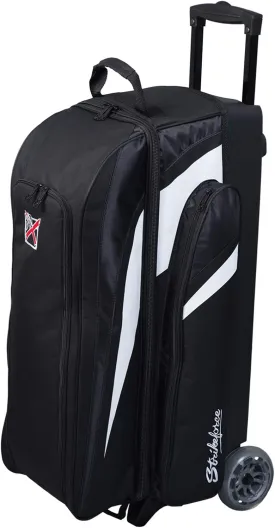 KR Strikeforce Cruiser Triple Roller Bowling Bag with Room for Accessories - Balls - Shoes