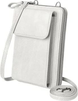 KUKOO Small Crossbody Bags for Women PU Leather Cell Phone Purse Wallet with Credit Card Slots