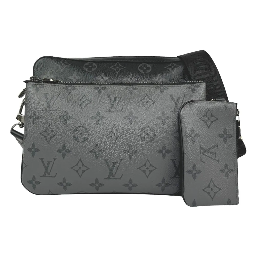 LOUIS VUITTON Trio Messenger Eclipse Men's Bag Black/Grey LHQ351