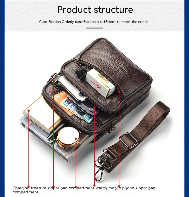 Men's Multi-Functional Waist & Shoulder Messenger Bag - GlamzLife