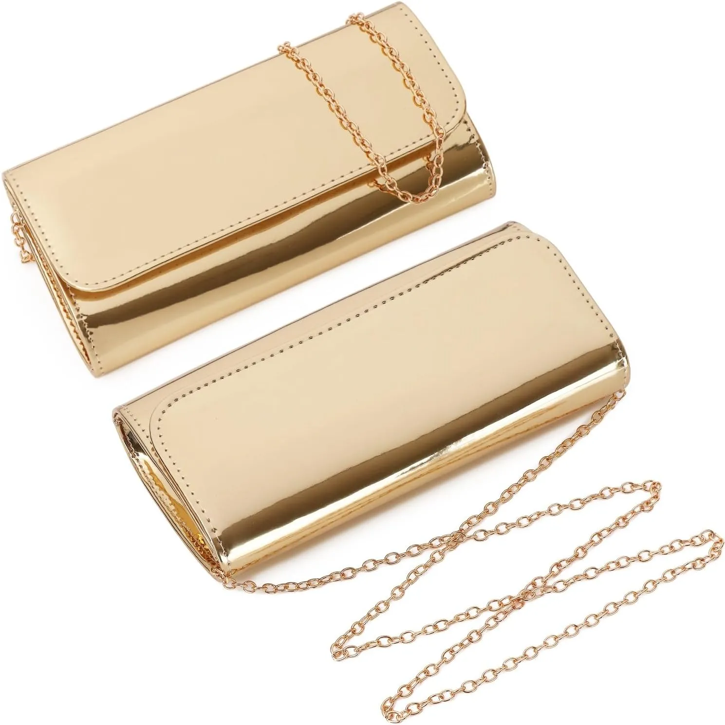 Patent Leather Envelope Clutch Womens Evening Handbag Stylish Shoulder Bag Purse for Christmas Wedding Party Prom