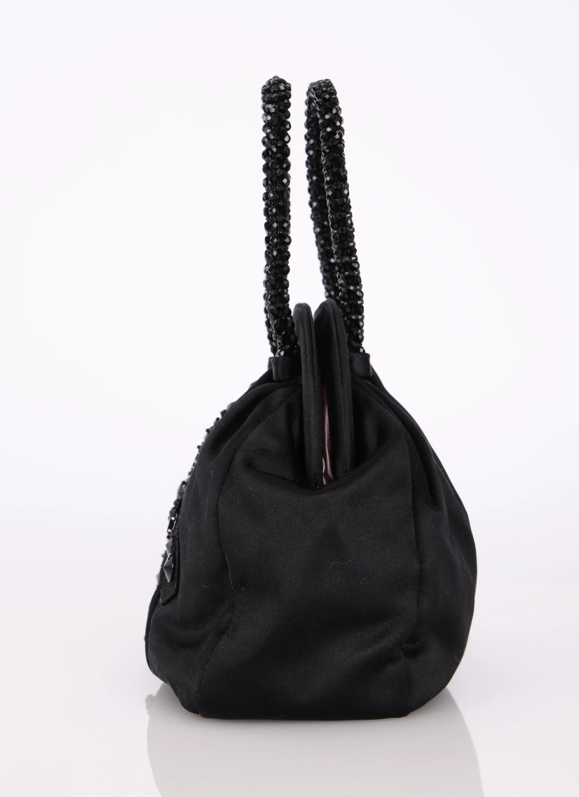 Prada Satin Beaded Teddy Bear Mini Bag