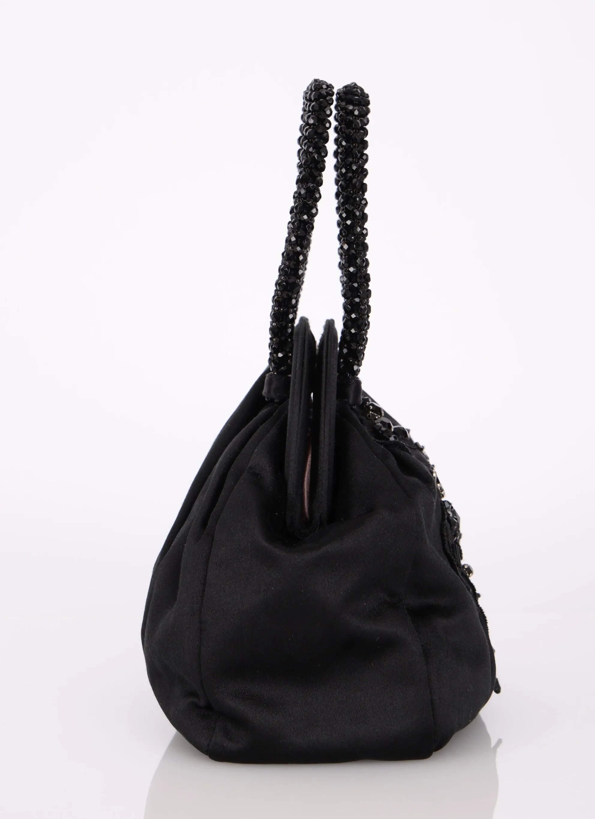 Prada Satin Beaded Teddy Bear Mini Bag