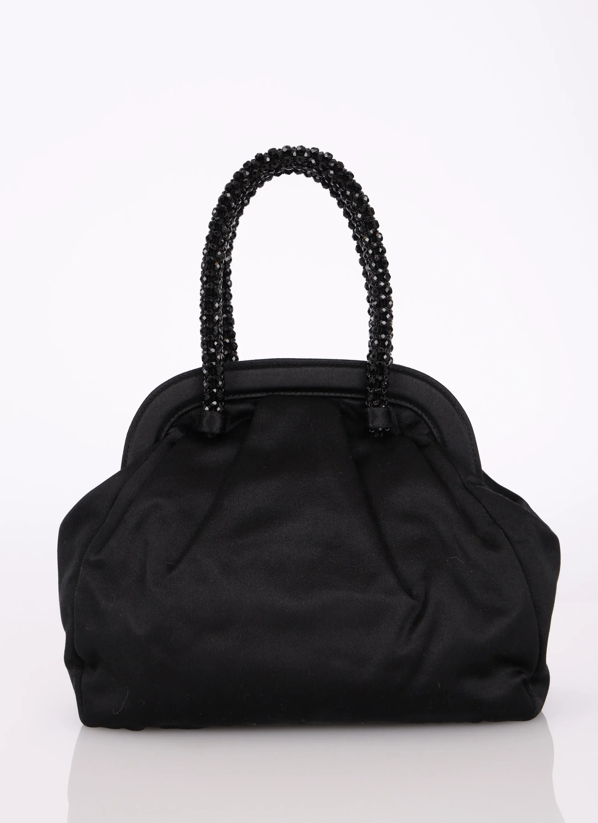 Prada Satin Beaded Teddy Bear Mini Bag