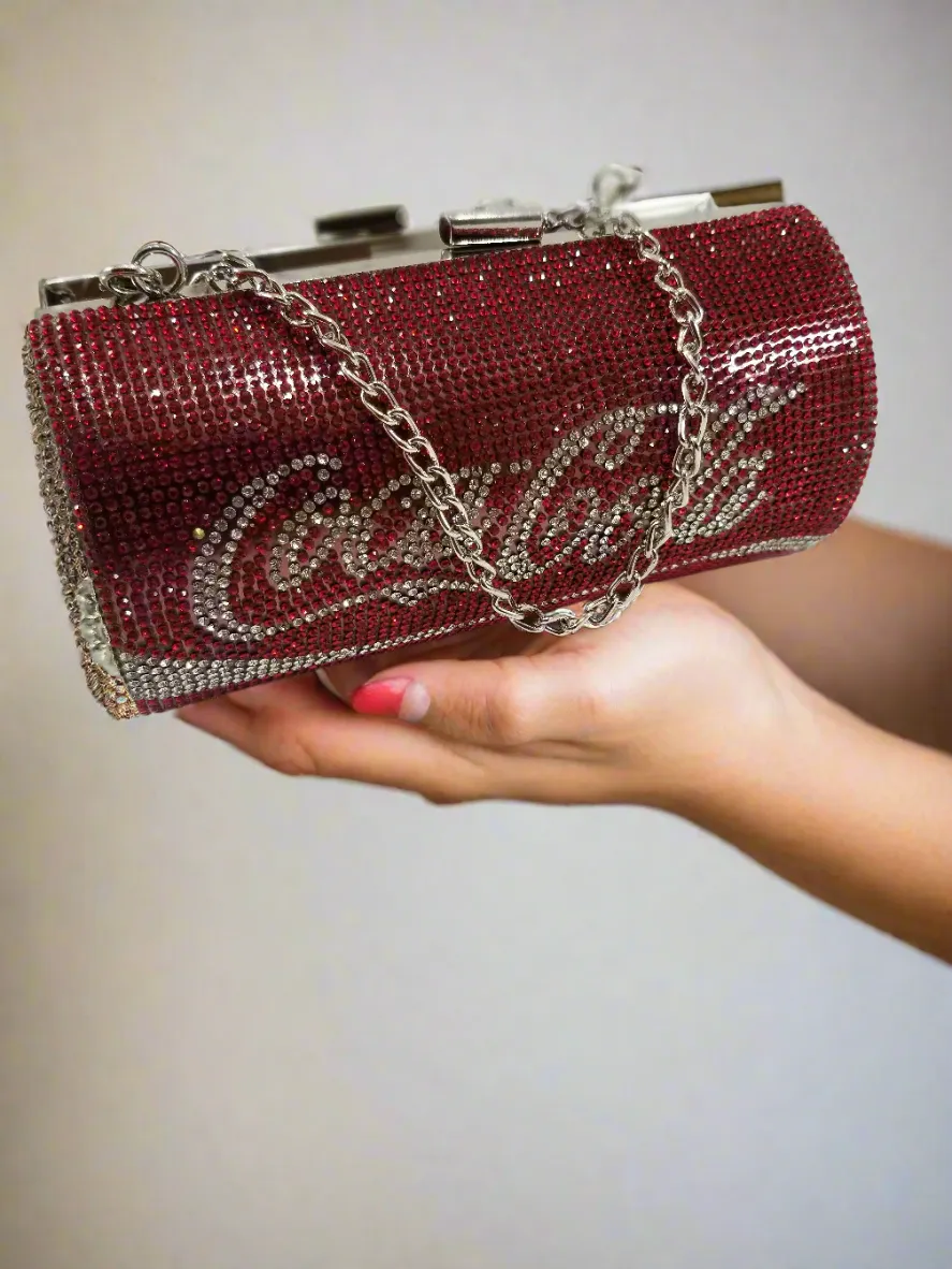 "Rehydration" Thirst Quenchin Luxury Rhinestone Evening Clutch Purse