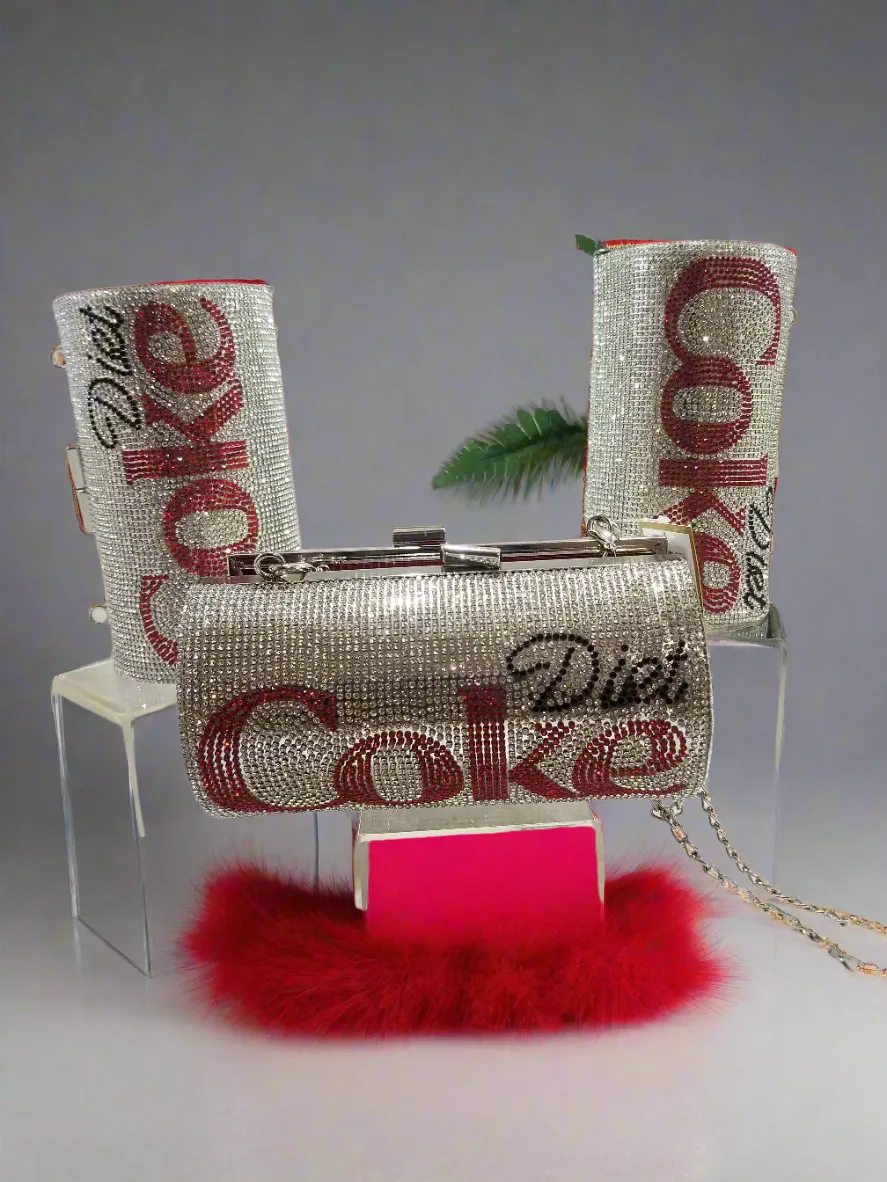 "Rehydration" Thirst Quenchin Luxury Rhinestone Evening Clutch Purse