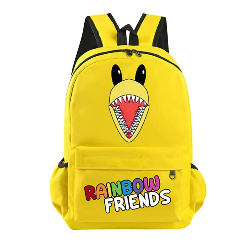 Rainbow Friends Backpack Cartoon Student Large Capacity School Bag Outdoor Travel Bag