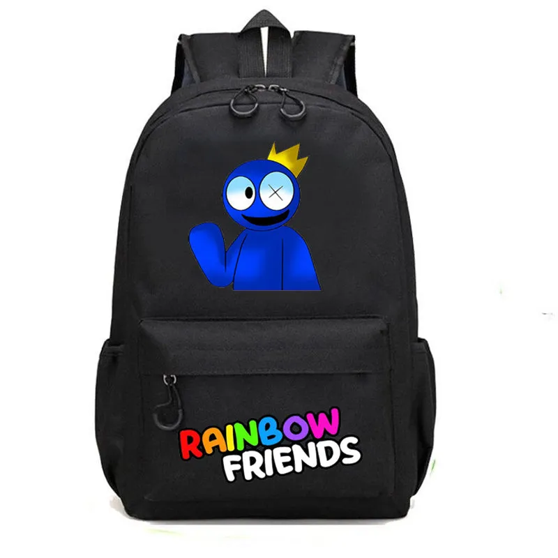 Rainbow Friends Backpack Cartoon Student Large Capacity School Bag Outdoor Travel Bag