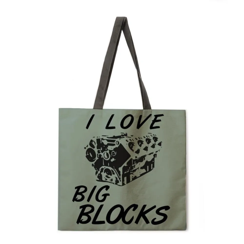 Retro camera theme linen tote bag beach bag ladies shoulder bag foldable shopping bag reusable fashion bag
