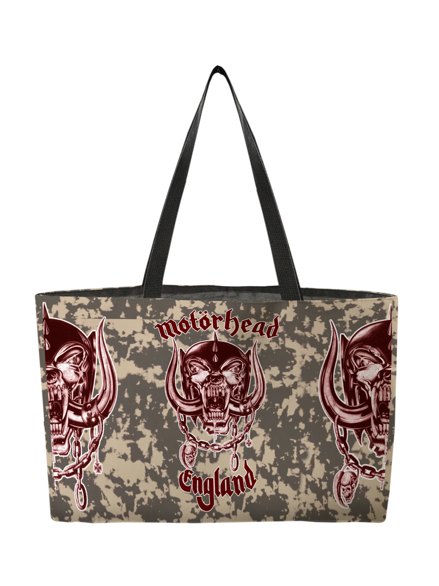 Rocksax Motorhead Webbing Handled Beach/Shopper Bag - Green Camo