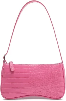 Small Purse for Women, Adjustable Shoulder Bags Crocodile Pattern Clutch Purse with Zipper Closure Retro
