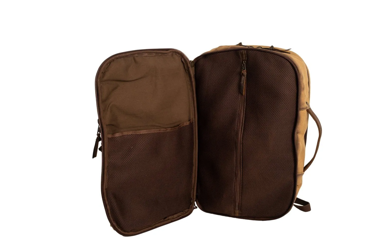 STS Ranchwear Mens Buffalo Creek Porter Tan/Chestnut Buffalo Leather Backpack