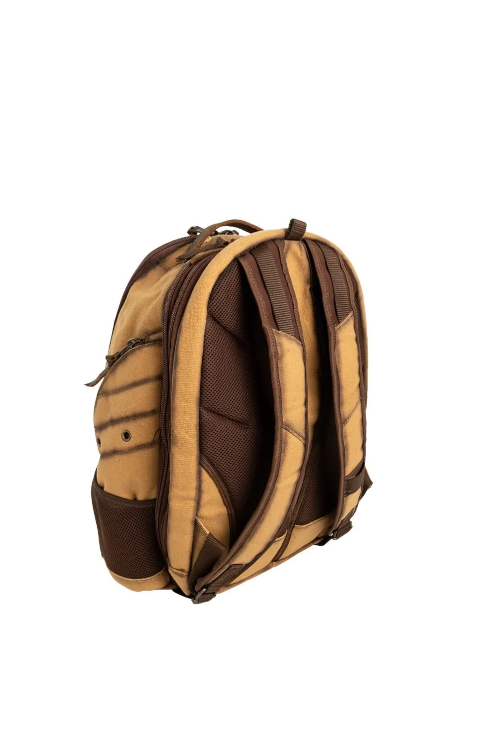 STS Ranchwear Mens Buffalo Creek Theo Tan/Chestnut Buffalo Leather Backpack