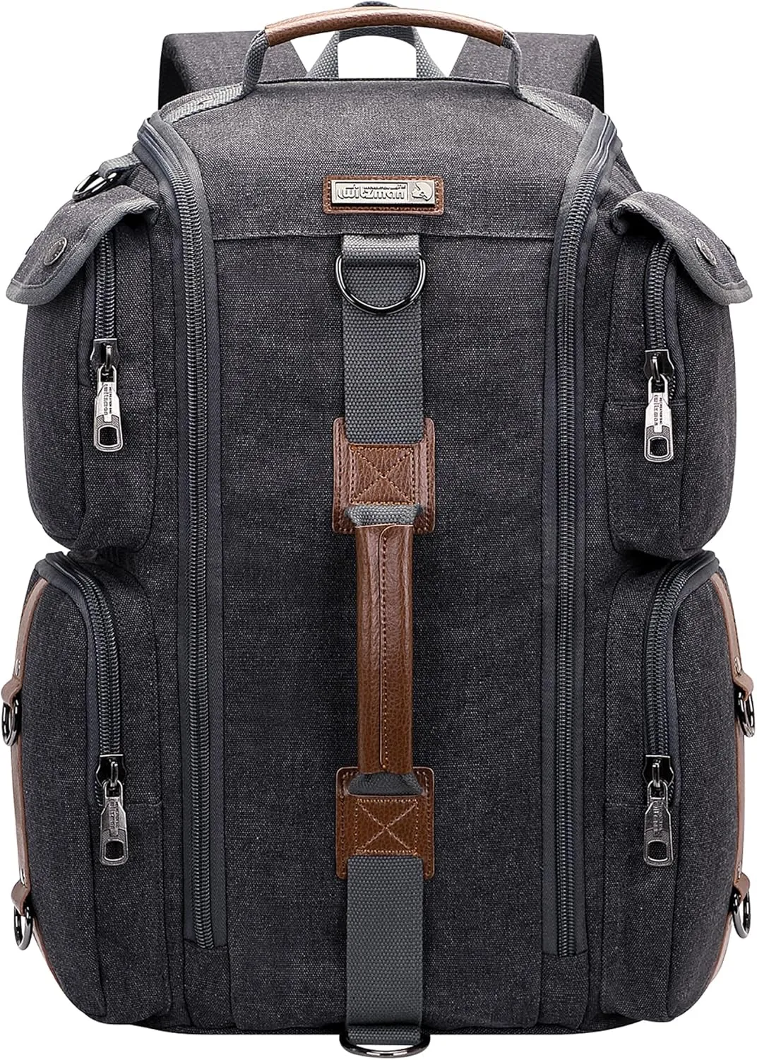 WITZMAN Travel Backpack for Men and Women Carry On Canvas Backpack Duffel Bag for Airplanes Fit 17 Inch Laptop