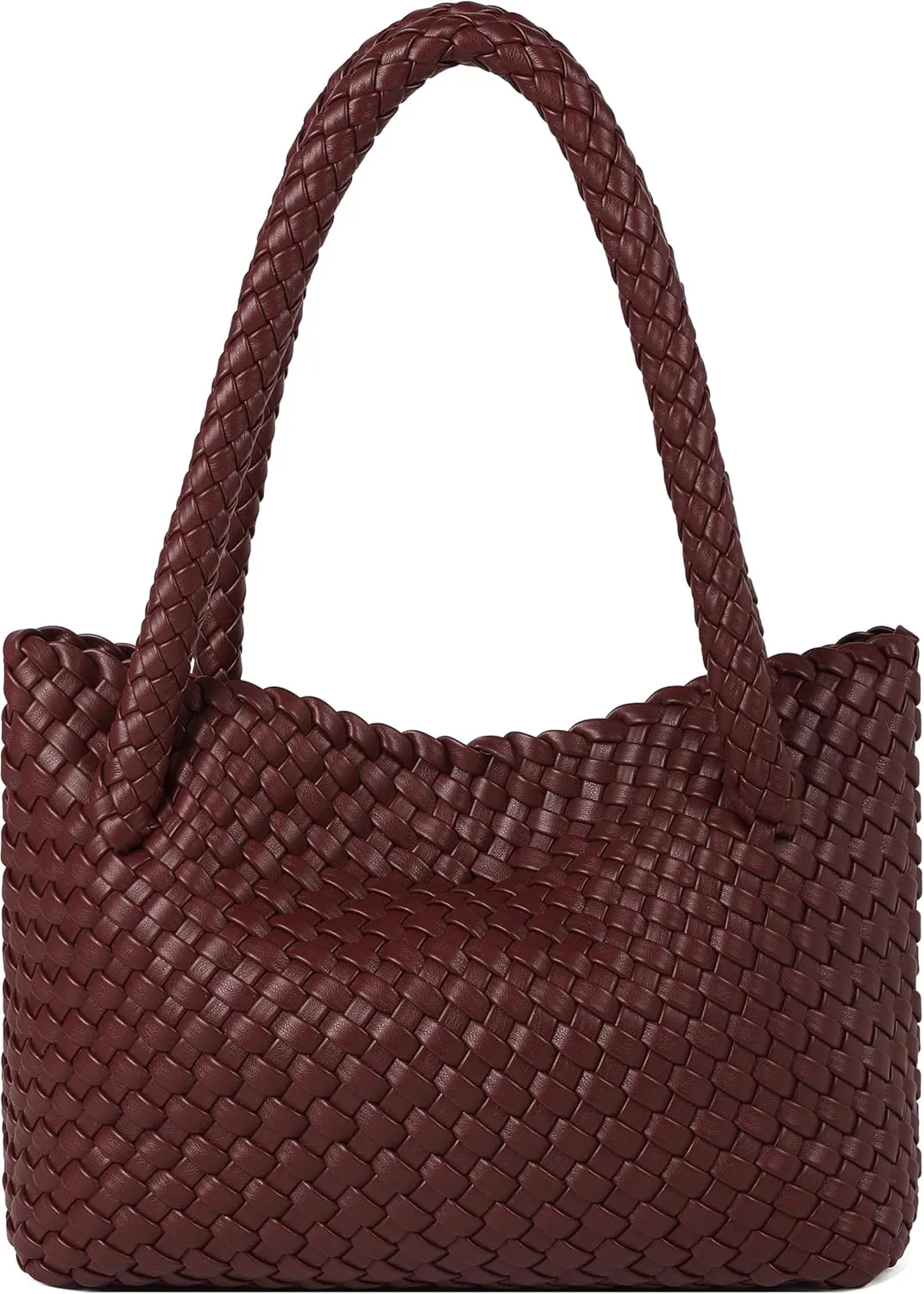 Woven Tote bag & Clutch Set for Women,-Birthday Gift Teachers, Beach Travel Bag with Magnetic Closure